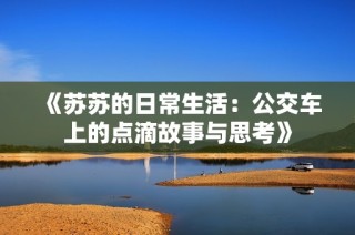 《苏苏的日常生活：公交车上的点滴故事与思考》