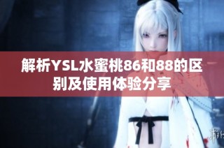 解析YSL水蜜桃86和88的区别及使用体验分享