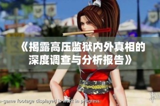 《揭露高压监狱内外真相的深度调查与分析报告》
