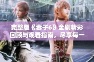 完整版《妻子6》全剧精彩回顾与观看指南，尽享每一幕感动故事