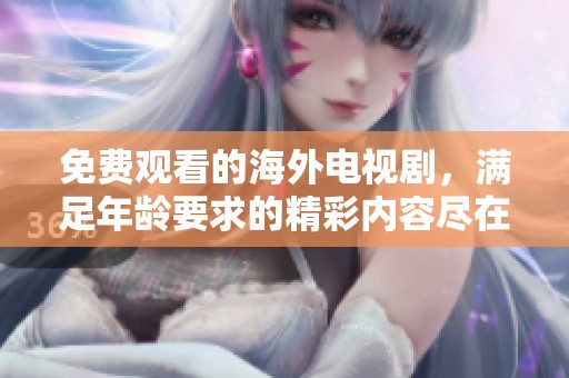 免费观看的海外电视剧，满足年龄要求的精彩内容尽在其中