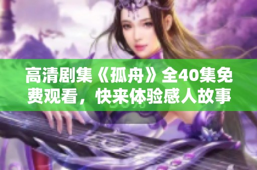 高清剧集《孤舟》全40集免费观看，快来体验感人故事吧
