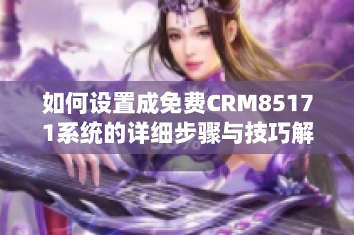 如何设置成免费CRM85171系统的详细步骤与技巧解析