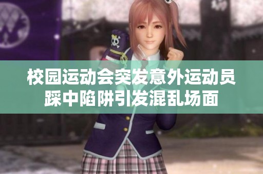 校园运动会突发意外运动员踩中陷阱引发混乱场面