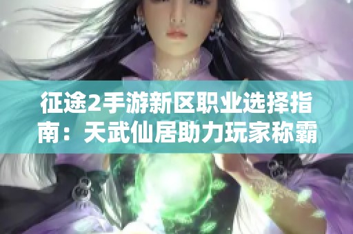 征途2手游新区职业选择指南：天武仙居助力玩家称霸游戏世界