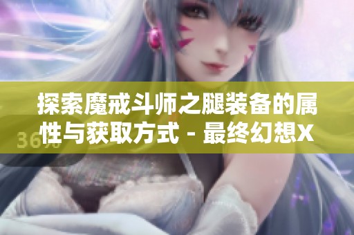 探索魔戒斗师之腿装备的属性与获取方式 - 最终幻想XIV揭秘