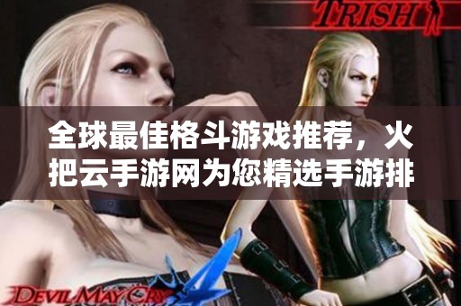 全球最佳格斗游戏推荐，火把云手游网为您精选手游排行榜