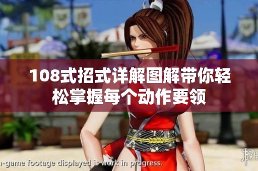 108式招式详解图解带你轻松掌握每个动作要领