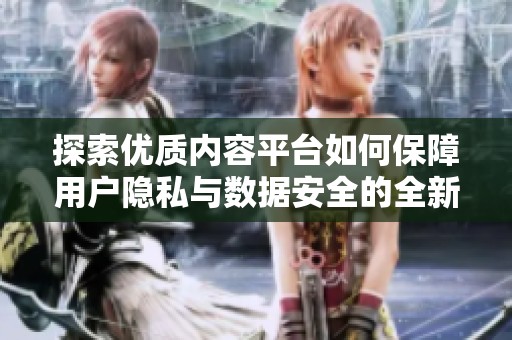 探索优质内容平台如何保障用户隐私与数据安全的全新策略