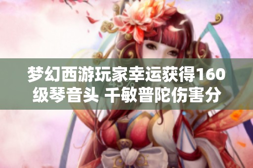 梦幻西游玩家幸运获得160级琴音头 千敏普陀伤害分析与攻略分享