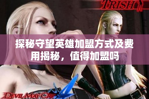 探秘守望英雄加盟方式及费用揭秘，值得加盟吗