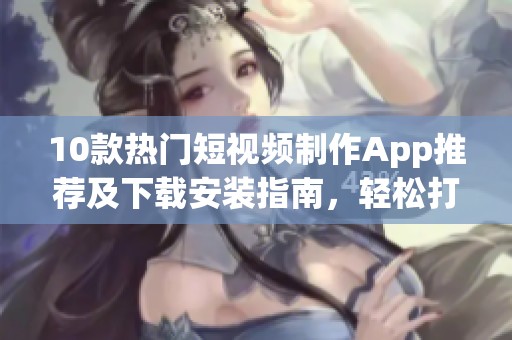 10款热门短视频制作App推荐及下载安装指南，轻松打造精彩短片