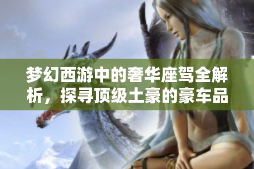 梦幻西游中的奢华座驾全解析，探寻顶级土豪的豪车品牌秘密