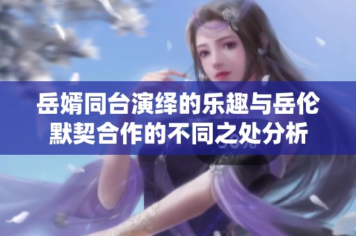 岳婿同台演绎的乐趣与岳伦默契合作的不同之处分析