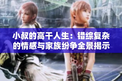 小叔的高干人生：错综复杂的情感与家族纷争全景揭示