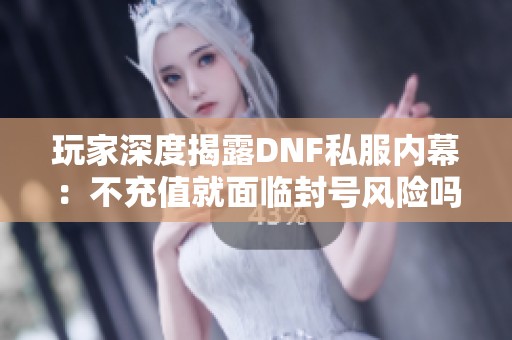 玩家深度揭露DNF私服内幕：不充值就面临封号风险吗