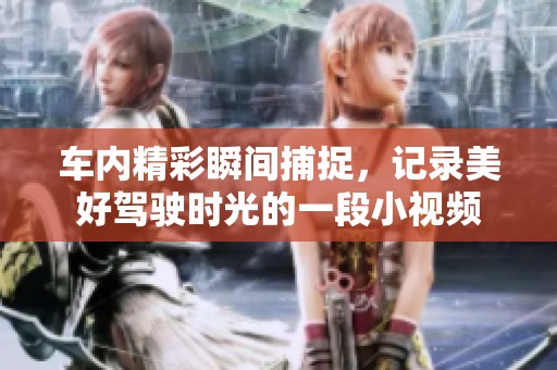 车内精彩瞬间捕捉，记录美好驾驶时光的一段小视频