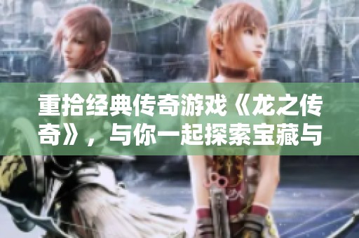 重拾经典传奇游戏《龙之传奇》，与你一起探索宝藏与传奇冒险