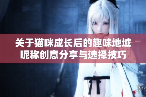 关于猫咪成长后的趣味地域昵称创意分享与选择技巧
