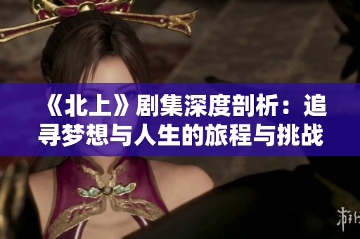 《北上》剧集深度剖析：追寻梦想与人生的旅程与挑战