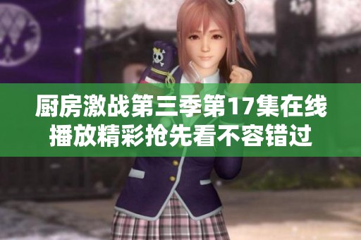 厨房激战第三季第17集在线播放精彩抢先看不容错过