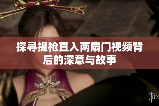 探寻提枪直入两扇门视频背后的深意与故事