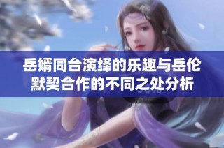 岳婿同台演绎的乐趣与岳伦默契合作的不同之处分析