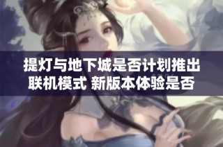 提灯与地下城是否计划推出联机模式 新版本体验是否能让人更有兴趣