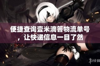 便捷查询壹米滴答物流单号，让快递信息一目了然