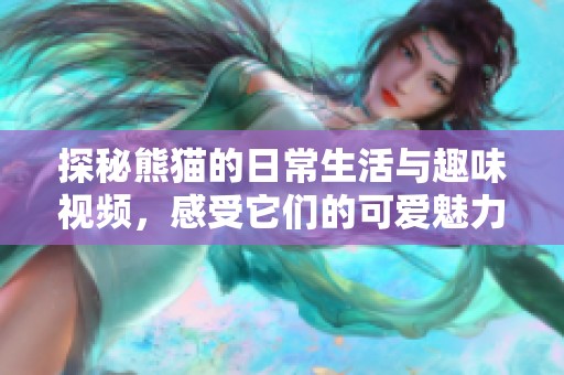 探秘熊猫的日常生活与趣味视频，感受它们的可爱魅力