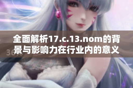 全面解析17.c.13.nom的背景与影响力在行业内的意义